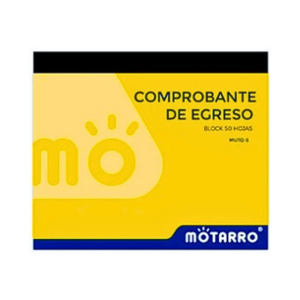 Talonario Comprobantes De Egreso