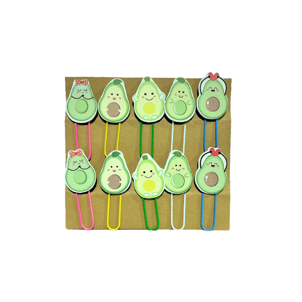 Clips Diseños Kawaii Palta / Cactus / Garrita