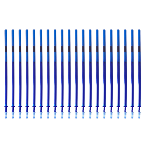 Repuesto Tinta Gel Azul 20 Unidades De 0.38 Mm Para Lápices