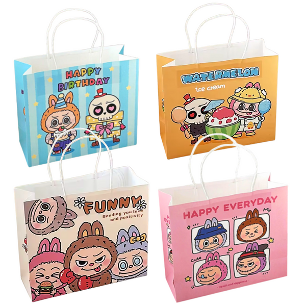 Pack 4 Bolsas De Regalo Bubu Estilo Kawaii
