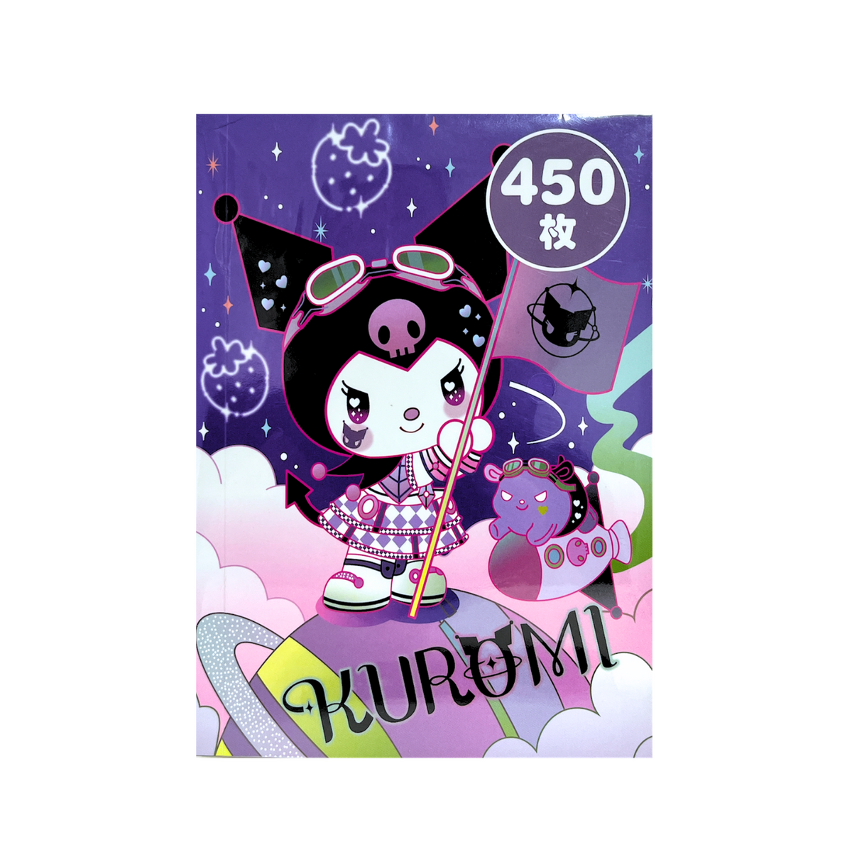 Libreta 450 Stickers Kuromi / My melody / Hello Kitty / Cinnamoroll