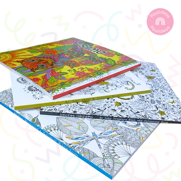 Set 2 Mandalas De 96 Dibujo + Lápices Tiralíneas 24 Colores