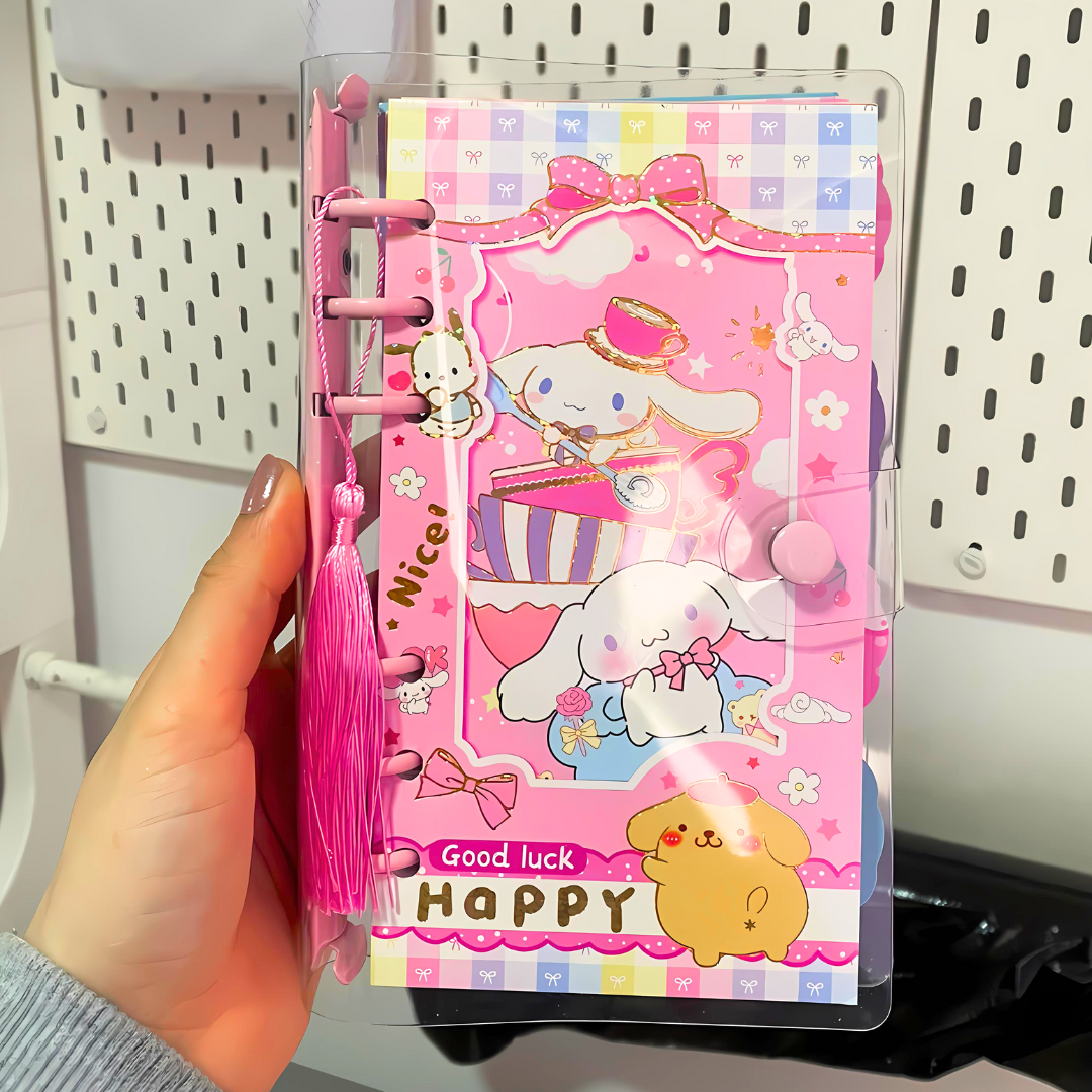 Libreta Agenda Kawaii Kuromi De 74 Hojas Con Lápiz De Gel