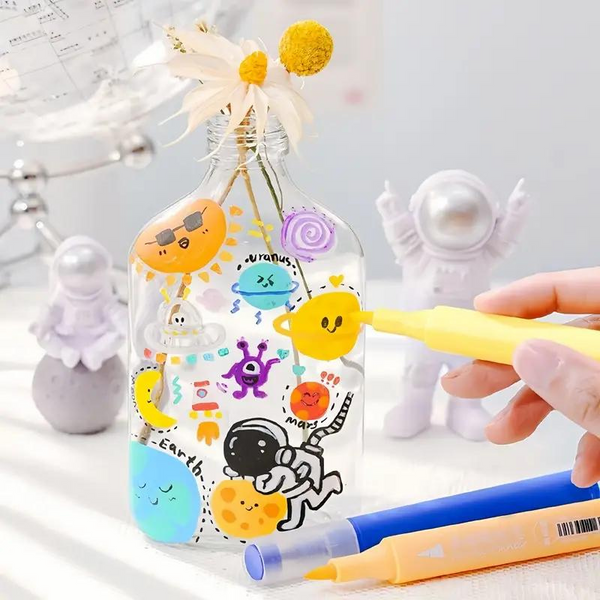 Plumones Acrílicos Chosch Punta Pincel Para Toda Superficie