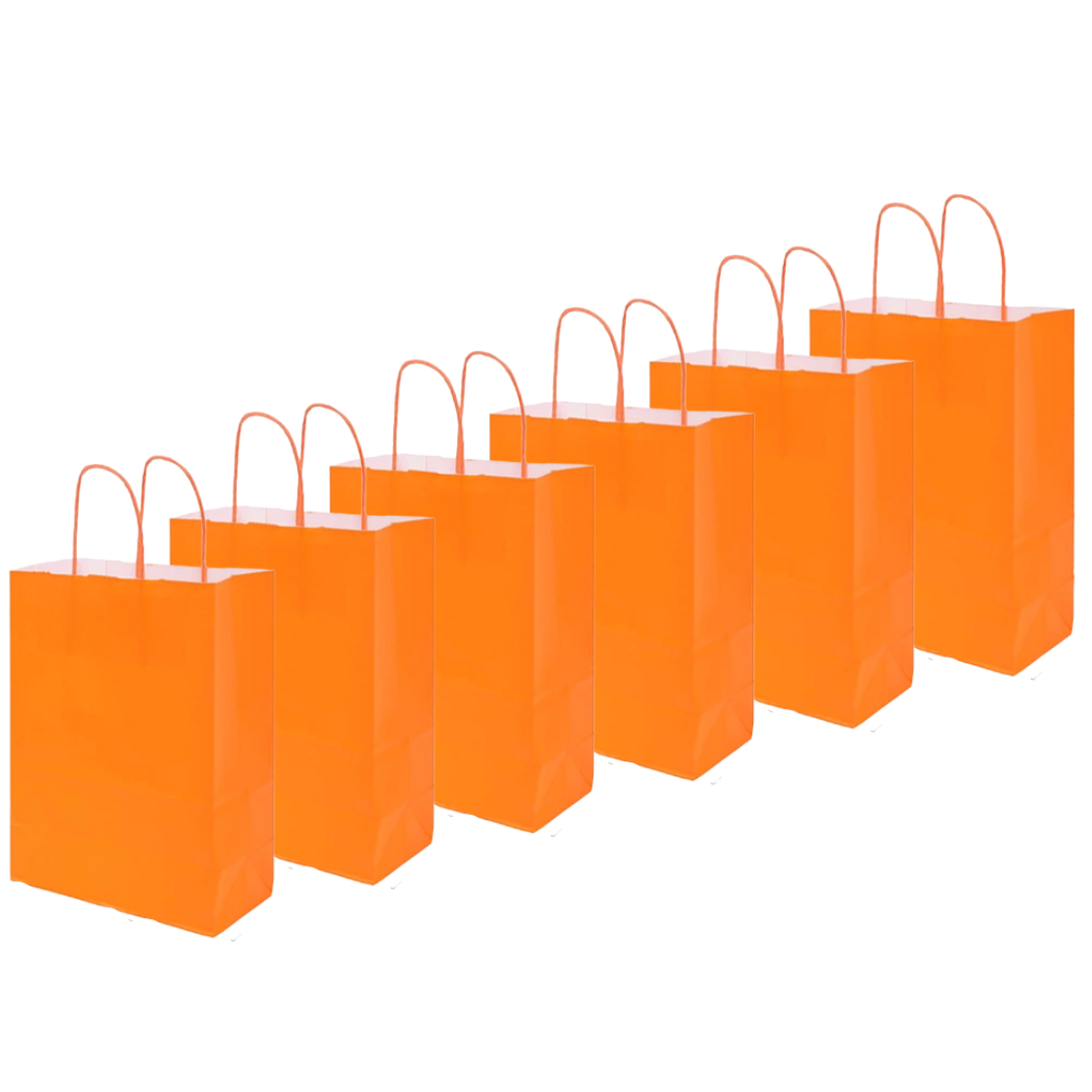 Bolsas De Papel Regalo Kraft Con Manilla Pack 12