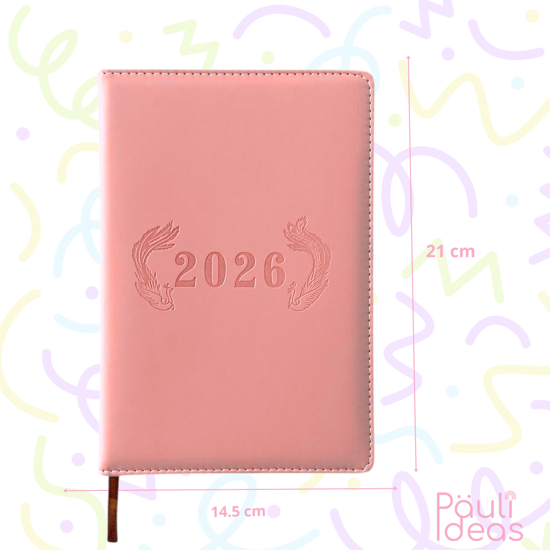 Agenda A5 Colores Pastel Diseño Kawaii 2026