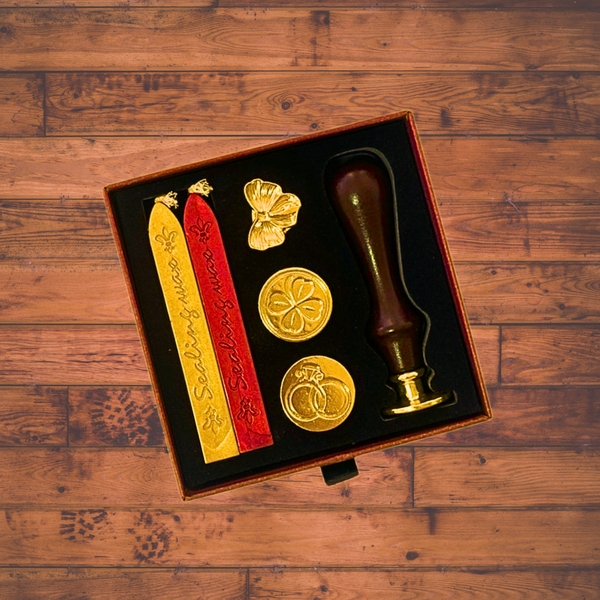 Sello Con Lacre Vintage Timbre Cera Tarjetas