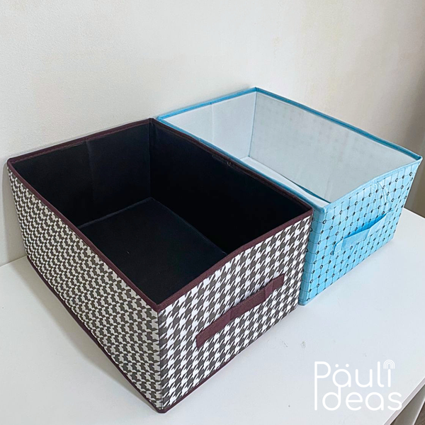 Caja Organizadora De Tela Para Ropa 40x28x20 Cm