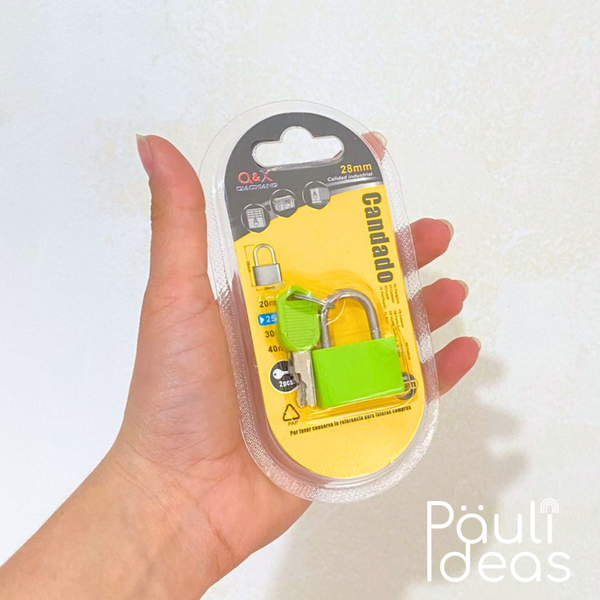 Mini Candado Para Mochila Y Equipaje Con 2 Llaves