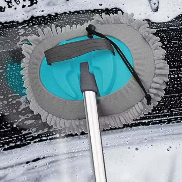 Trapero Microfibra Mopa Limpieza Mango Extensible Acero Inox