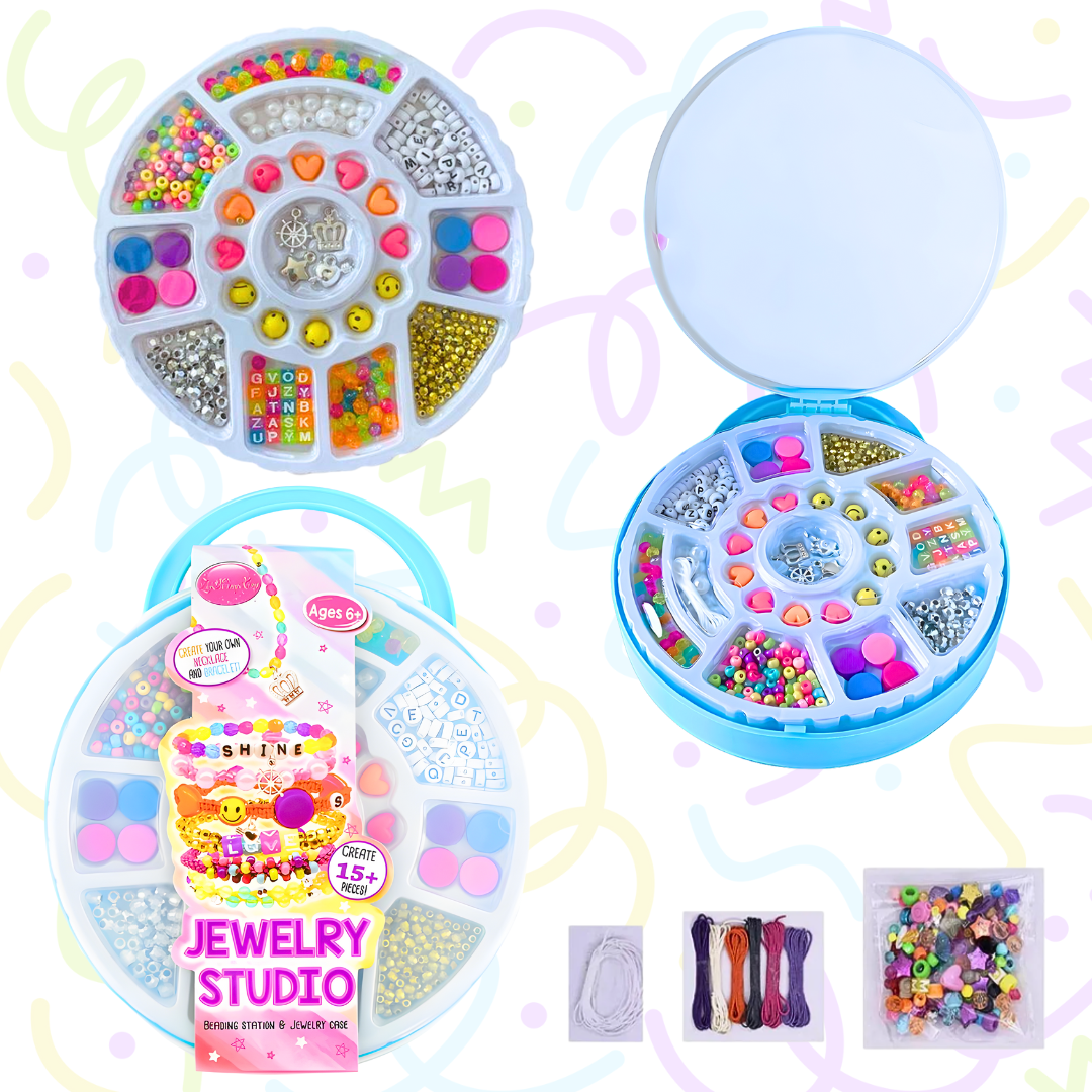 Kit Maleta Para Hacer Pulseras Y Collares Manualidades Niñas