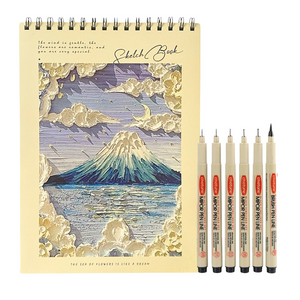 Croquera A4 Cuaderno Block De Dibujo + 6 Tiralíneas