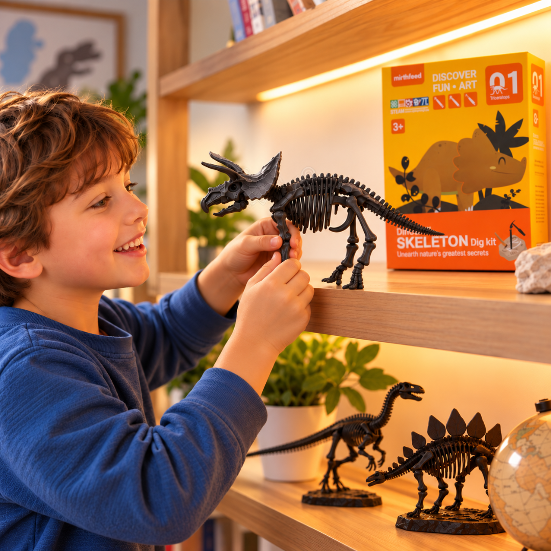 Juego De Arqueología Esqueleto Dinosaurio Fosil Para Niños