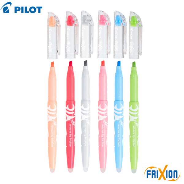 Set 6 Destacadores Pilot Frixion Light Punta Biselada