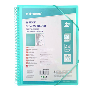 Carpeta Archivadora Anillada A4 Con 30 Fundas Transparentes