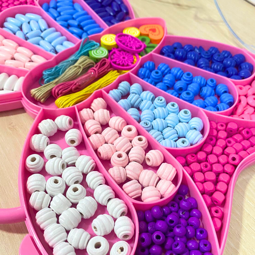 Juguete Kit Para Hacer Pulseras Y Collares Set Manualidades