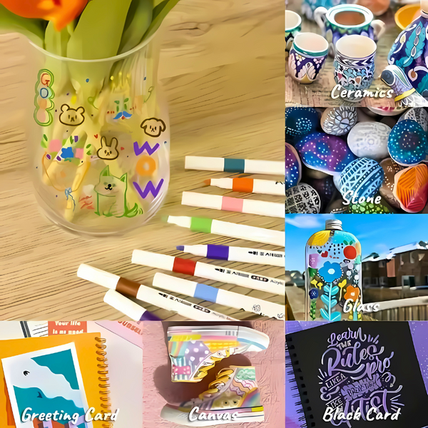 Set De 36 Plumones Acrílicos Giorgione