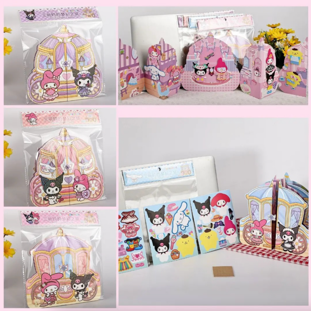 Set de Stickers y Accesorios De sanrio