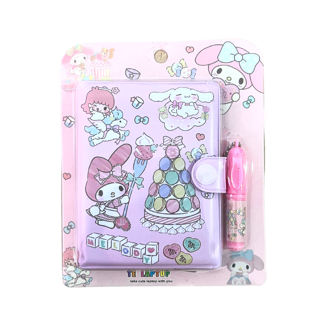 Mini Libreta de Bolsillo Con Lápiz Personajes Sanrio