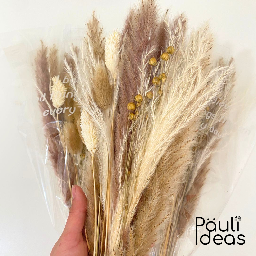Ramo De Flores Secas Naturales Boho Mixtas