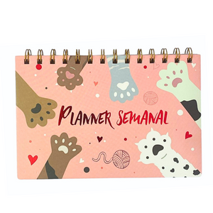 Planner Semanal Planificador Diario Diseño Gatitos Kawaii