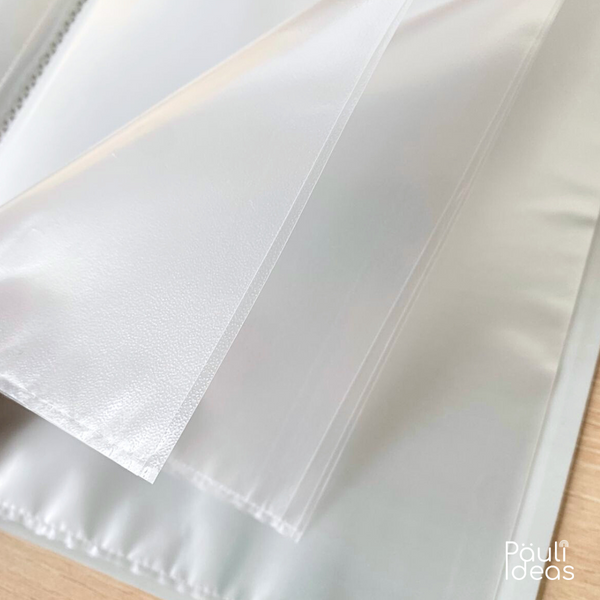 Carpeta Archivadora Color Pastel 20 Fundas Transparentes A4