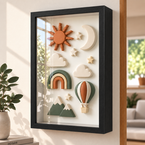 Marco Shadow Box Para Foto 30x40 Cm Profundidad 3 Cm Madera