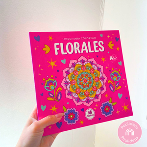 Libro Mándala Florales + 12 Plumones Doble Punta Fina/gruesa
