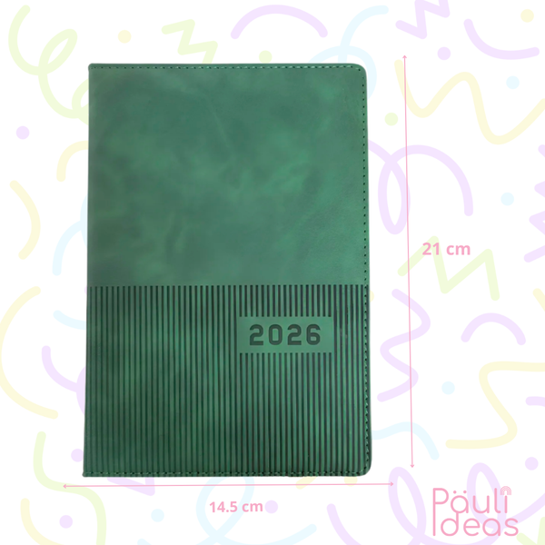Agenda 2026 Ejecutiva A5 De Colores Con Diseños Kawaii