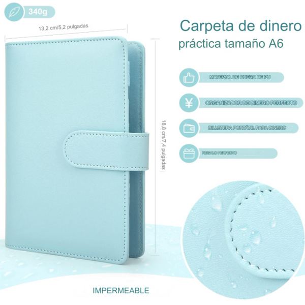 Budget Binder Carpeta Organizadora A6 De Dinero Para Ahorro