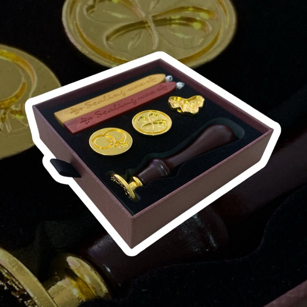 Sello Con Lacre Vintage Timbre Cera Tarjetas