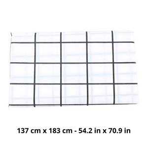 Mantel Rectangular De Plástico Con Diseño De Cuadros