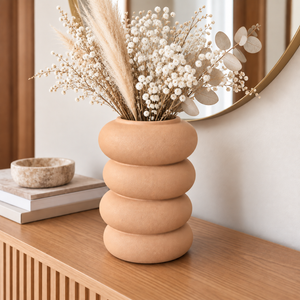 Jarrón Florero Decorativo Cerámica Moderno Mate 23,5 Cm