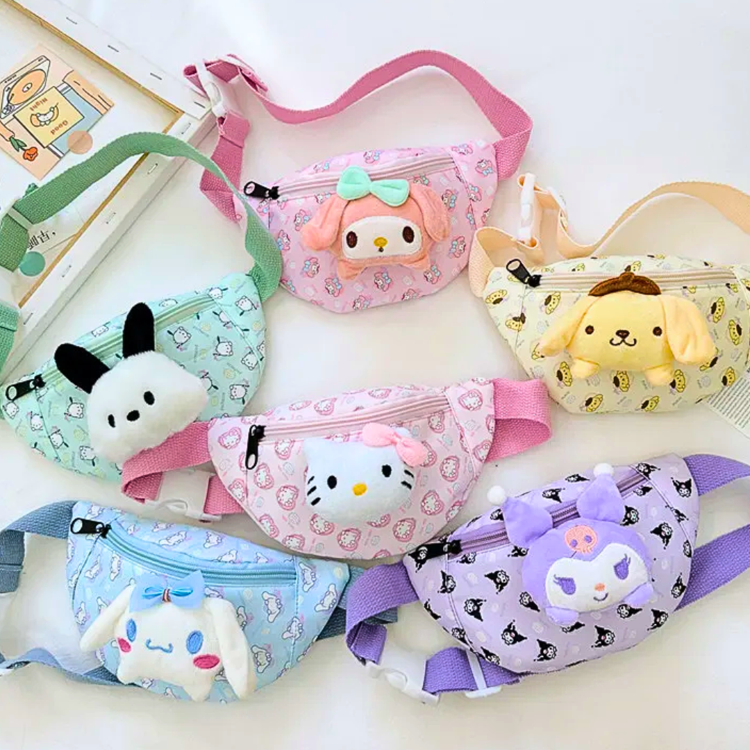 Cartera Bolso Kuromii y Hello Kitty Para Niñas Kawaii