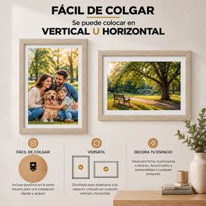 Marco Para Fotos 40x60 Cm Cuadro Portarretrato Decorativo Para Pared
