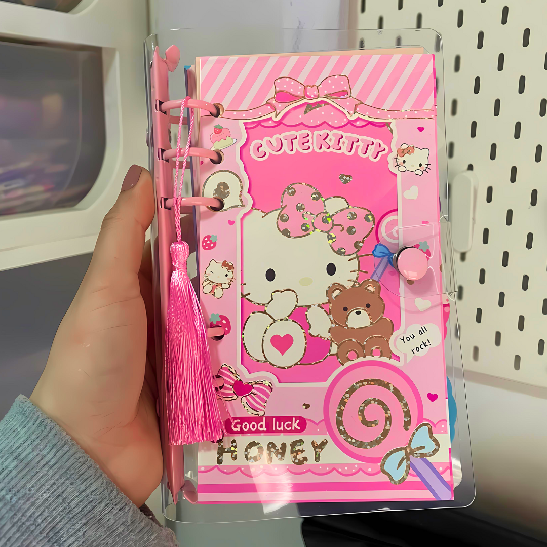 Libreta Agenda Kawaii Kuromi De 74 Hojas Con Lápiz De Gel