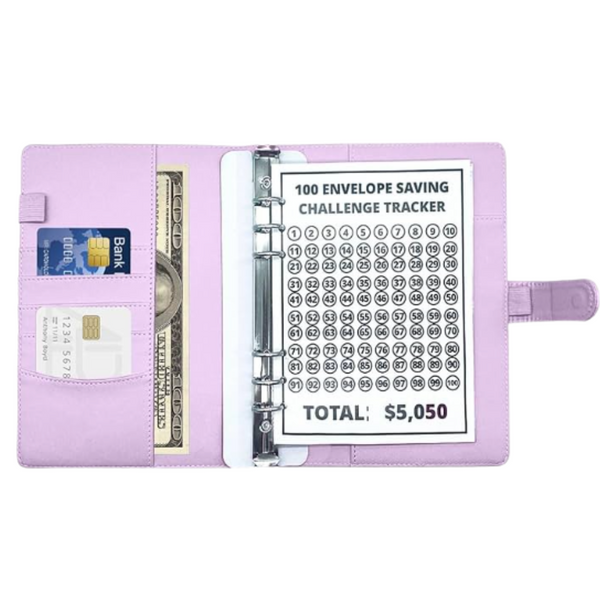 Carpeta Ahorro Dinero Organizadora 100 Sobres