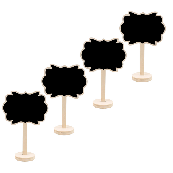 Set De 4 Mini Pizarras Para Decoración