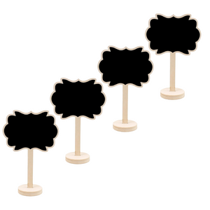 Set De 4 Mini Pizarras Para Decoración