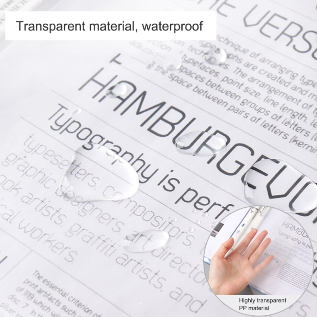 Carpeta Archivadora Color Pastel 10 Fundas Transparentes A4