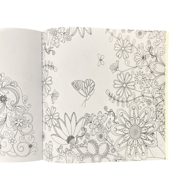 Set Mandalas Para Colorear + Lápices Tiralinea 24 Colores