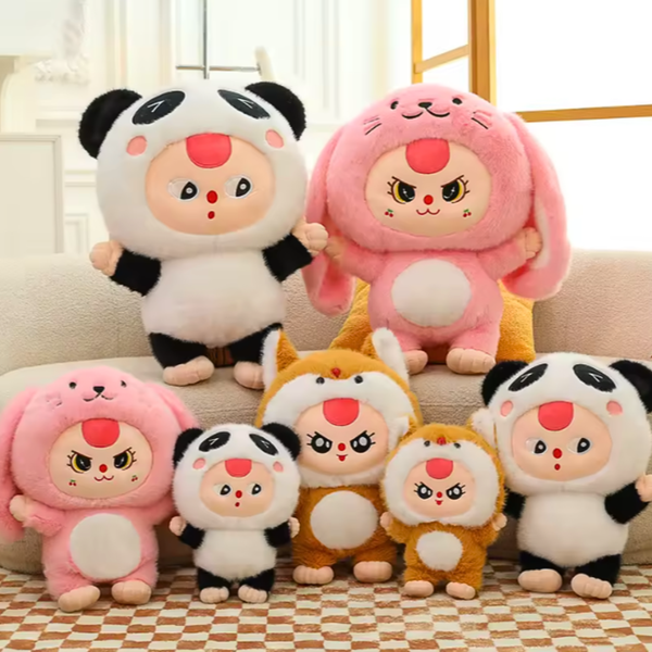 Peluche Baby Three Animalitos Con Disfraz Adorable 30 Cm