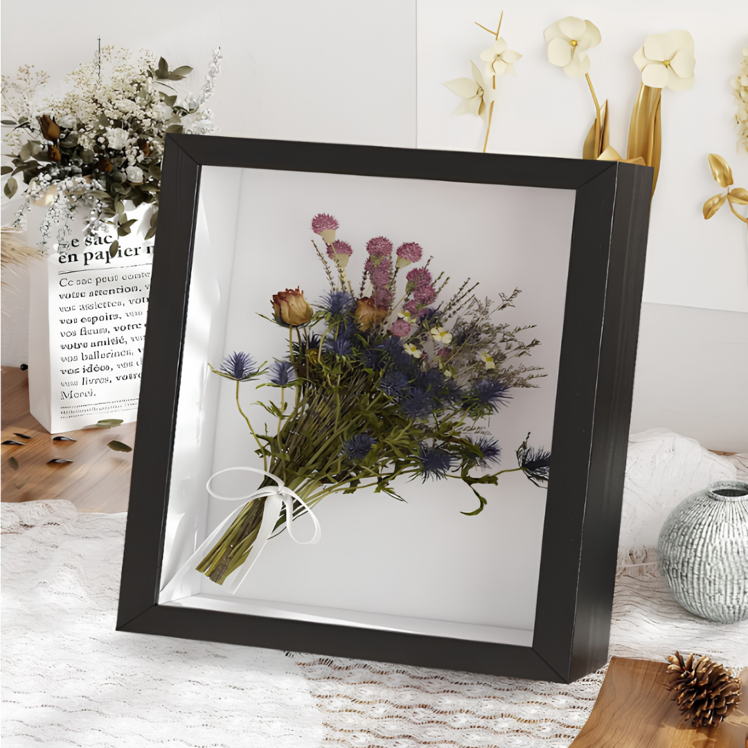 Marco Shadow Box Para Foto 20x20 Cm Profundidad 3 Cm Madera