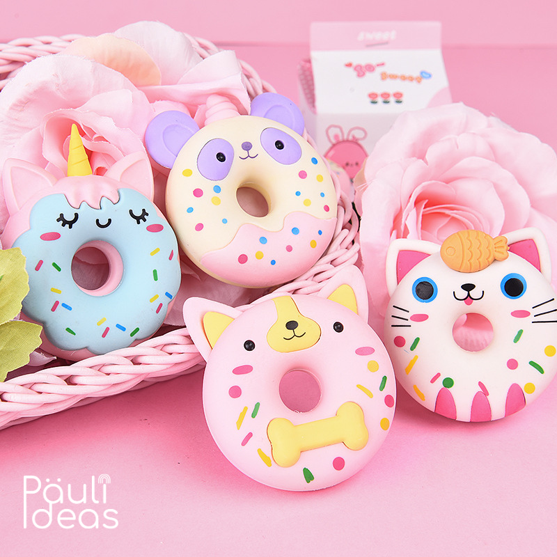 Goma De Borrar Tamaño Jumbo Kawaii Diseños De Donas