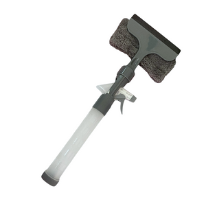 Mopa Limpiador De Vidrios Microfibra Con Dispensador Spray