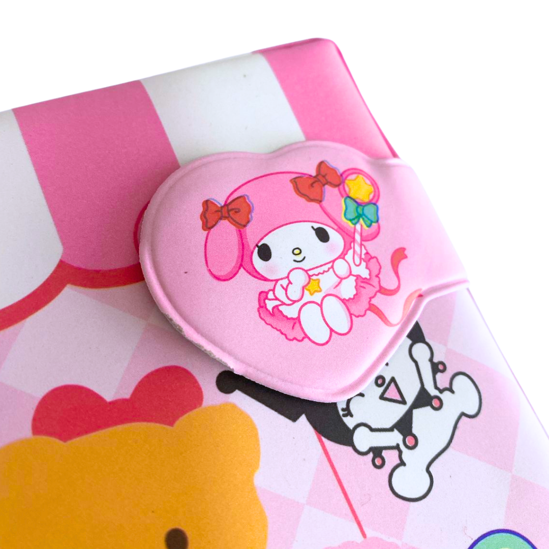 Set Agenda Libreta Kuromi + 1 Lápiz Multicolor Kawaii