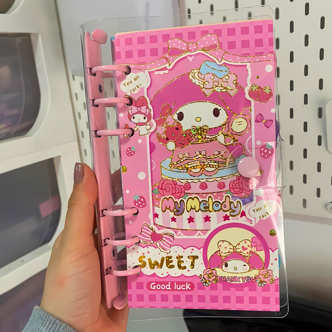 Libreta Agenda Kawaii Kuromi De 74 Hojas Con Lápiz De Gel