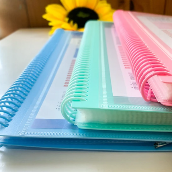 Carpeta Archivadora Anillada A4 Con 20 Fundas Transparentes