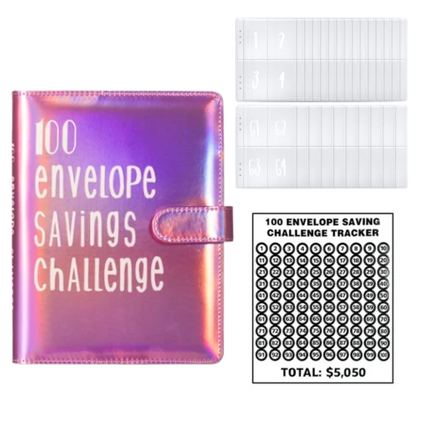 Carpeta Ahorro Dinero Organizadora 100 Sobres