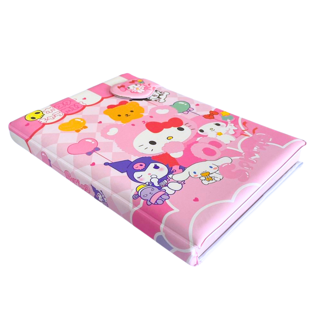 Set Agenda Libreta Kuromi + 1 Lápiz Multicolor Kawaii